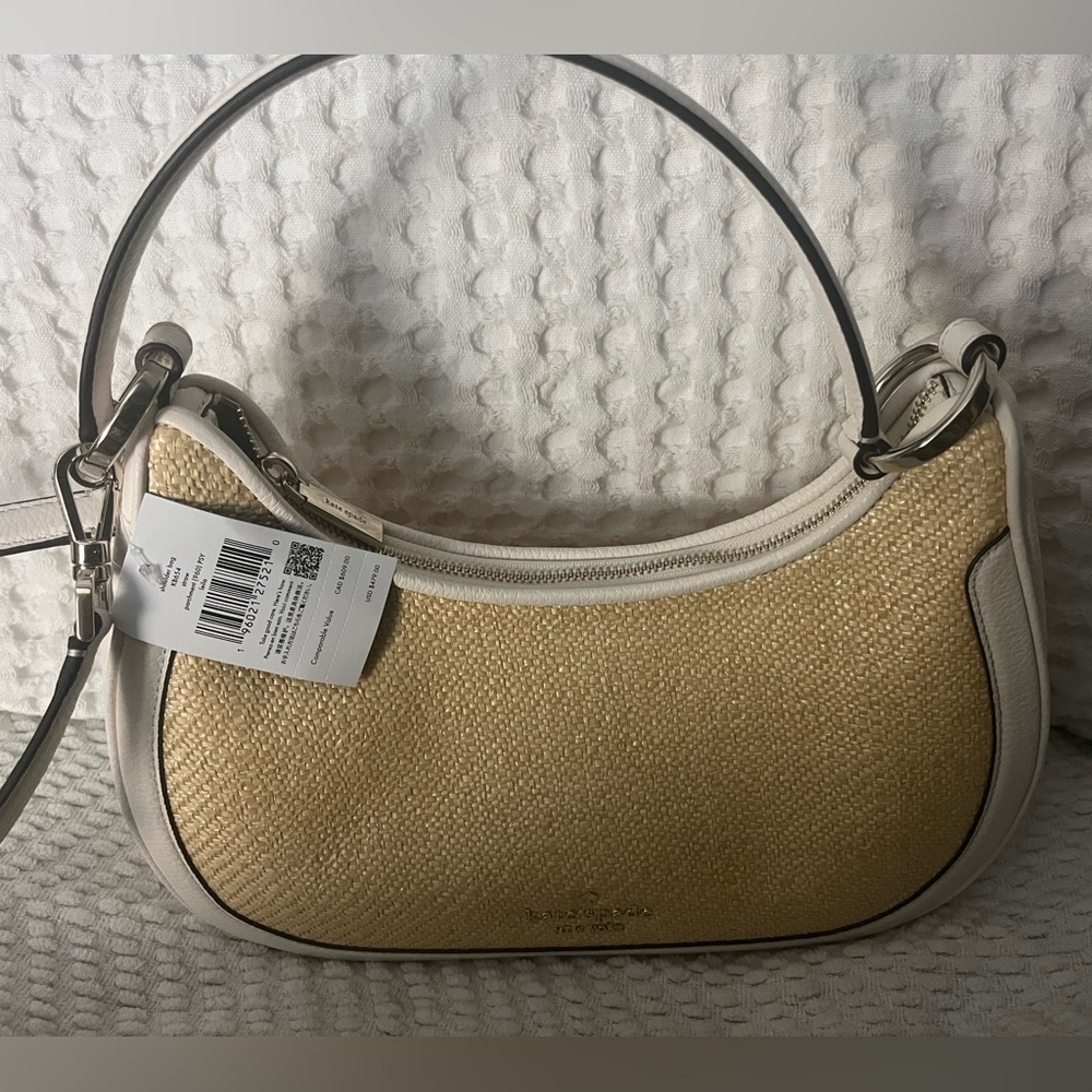 Kate Spade Leila Woven Straw Shoulder Bag. Rare! NWT - Picture 5 of 7